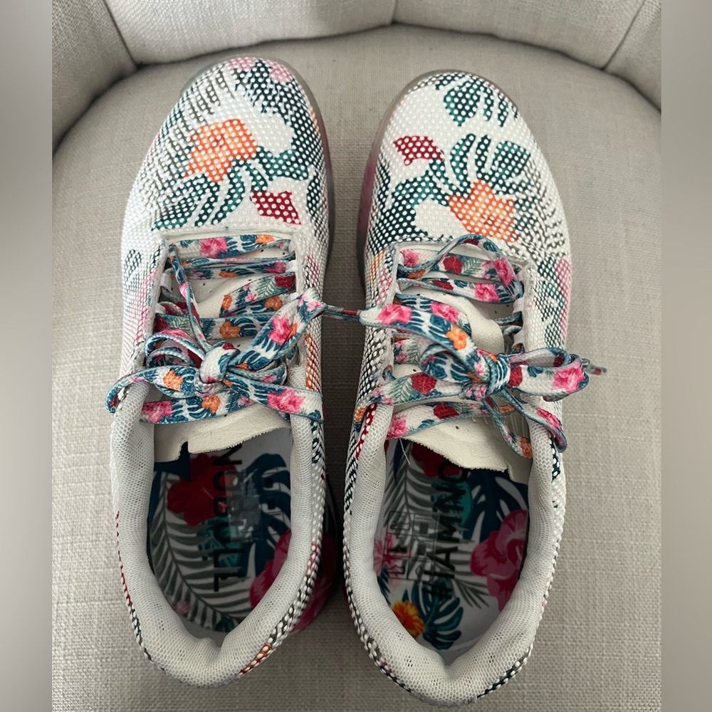 (🌺 SOLD) NoBull Women's Floral Court Trainer - Picture 9 of 15